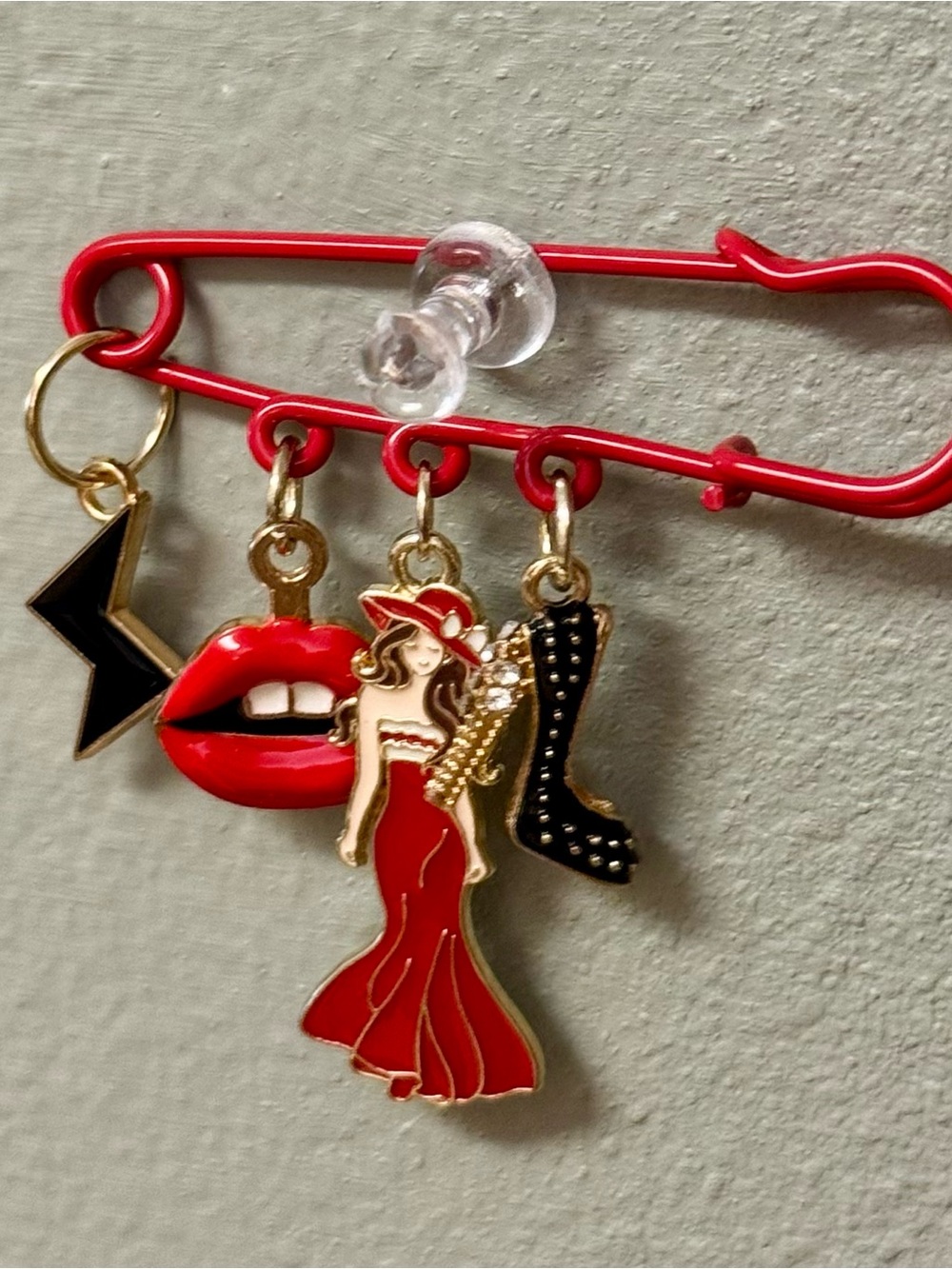Lana Del Rey "Summertime Sadness" themed brooch, pin, charm